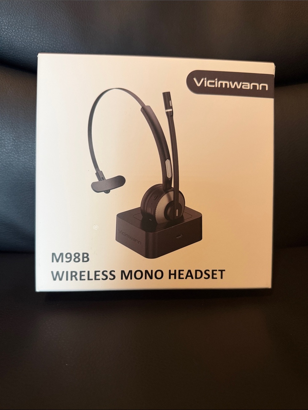 Used- Vicinwann M98B Wireless Mono Headset - Black